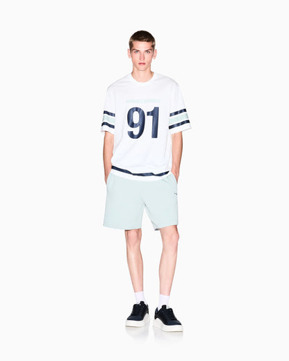 Bermuda shorts in fleece fabric