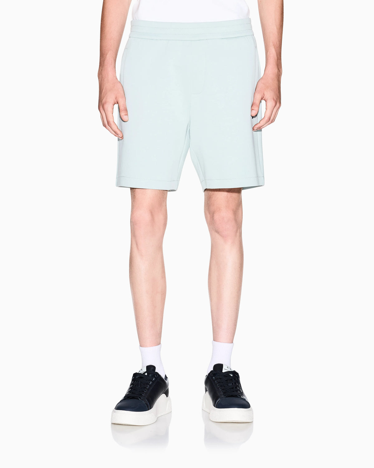 Bermuda shorts in fleece fabric