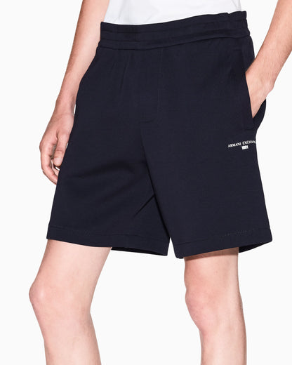 Bermuda shorts in fleece fabric