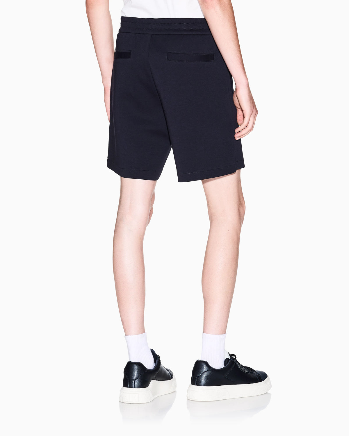 Bermuda shorts in fleece fabric