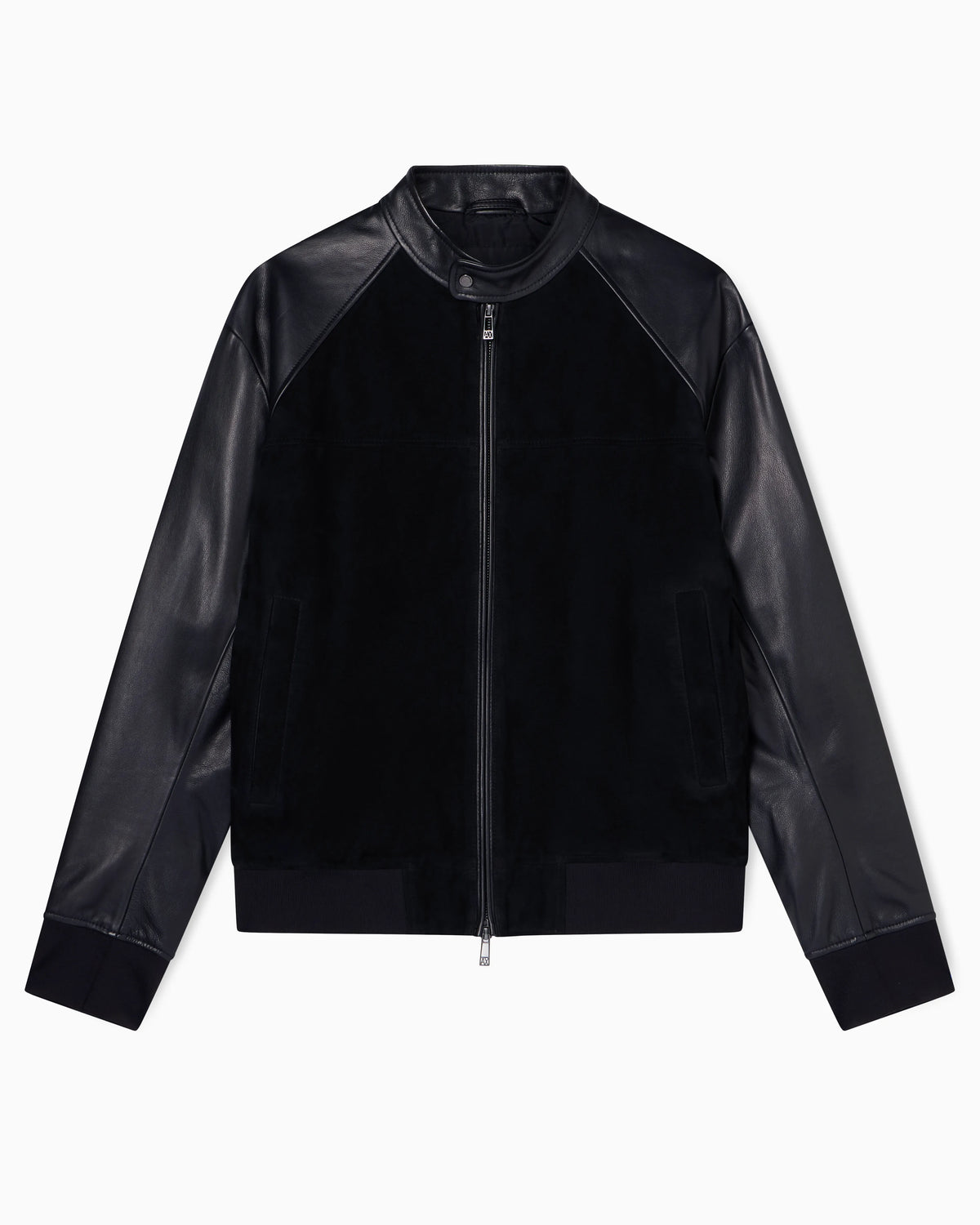 Genuine leather suede jacket