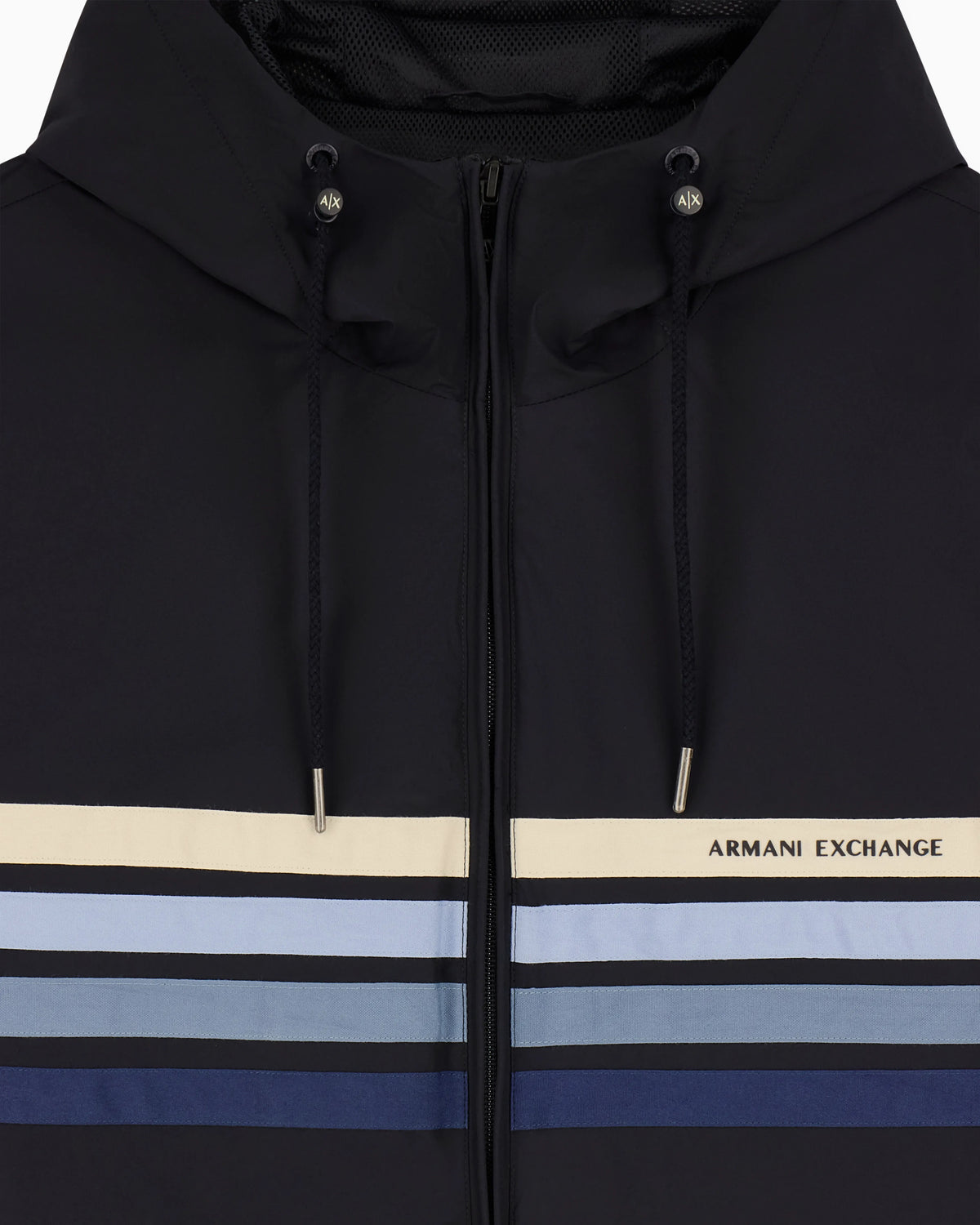 Minimal chic stretch nylon technical blouson
