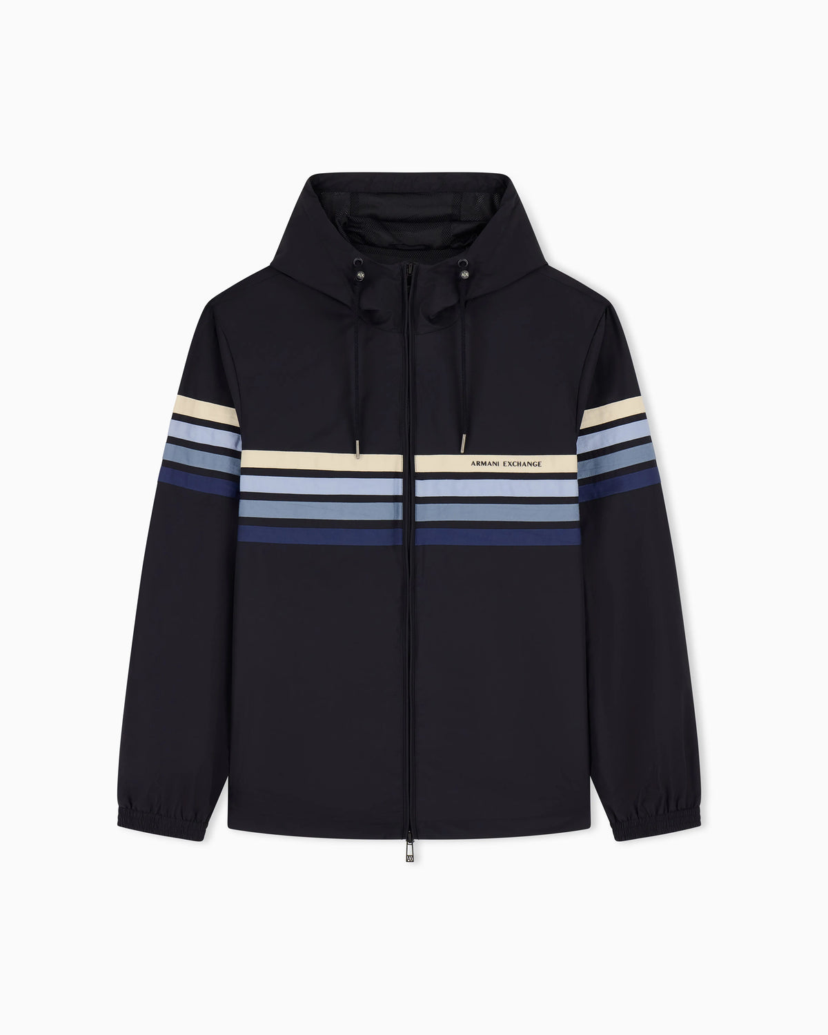 Minimal chic stretch nylon technical blouson