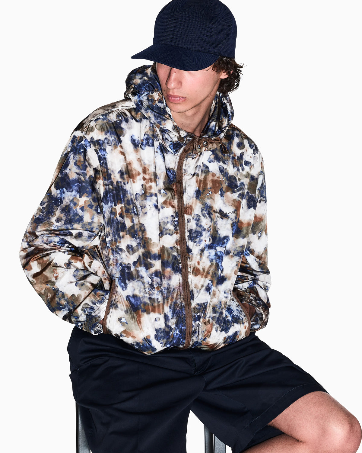 Lightweight windbreaker made of technical nylon