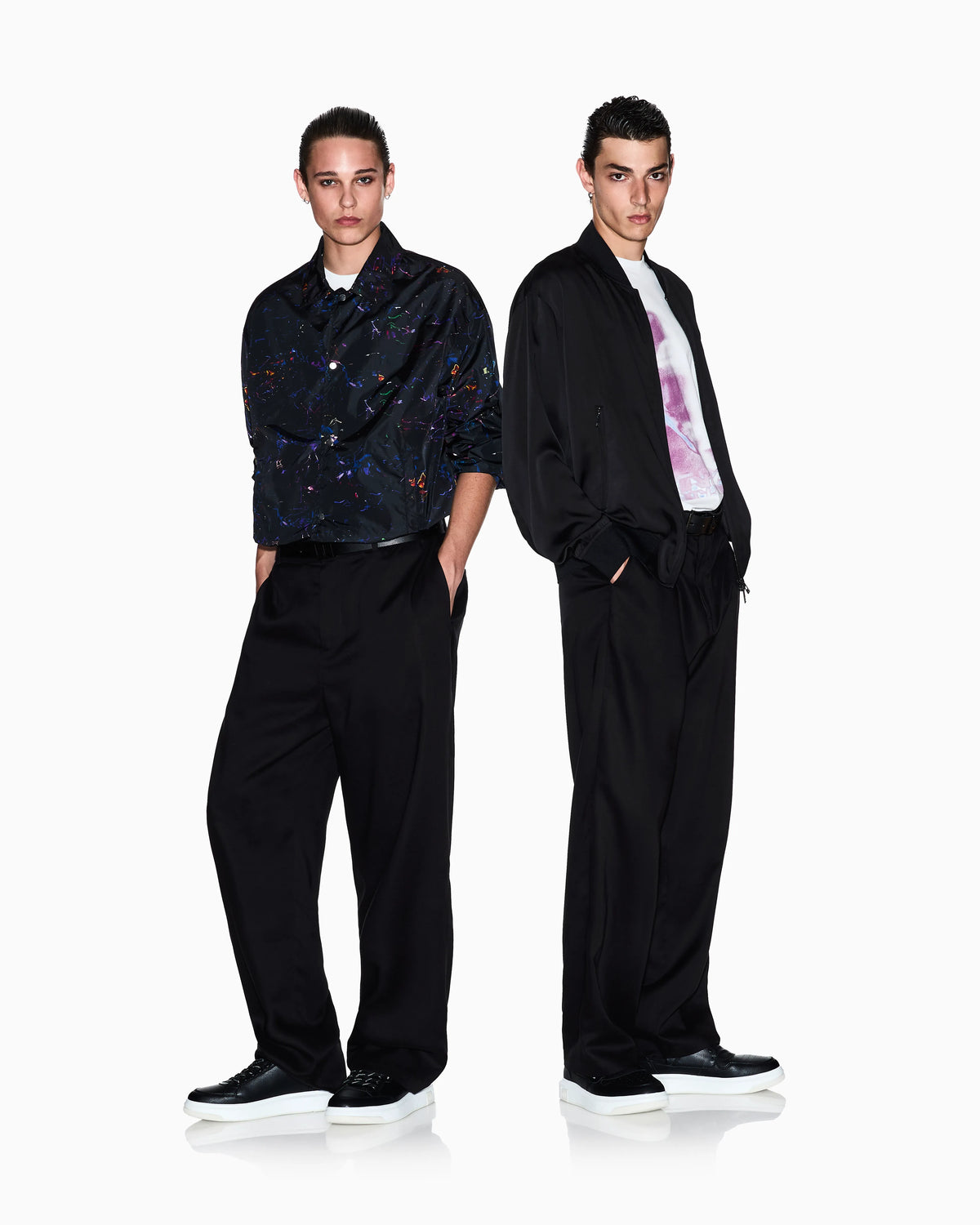 Lightweight blouson in technical nylon