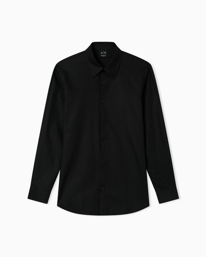 Casual Shirt in Textured Cotton Jacquard