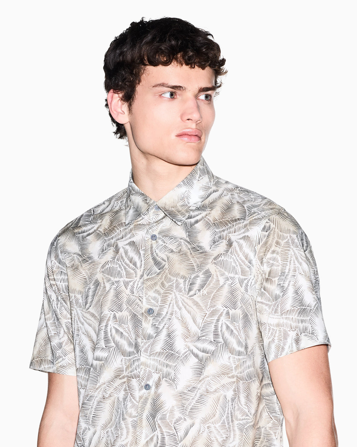 Fresh Cotton Shirt with Hidden Button Placket