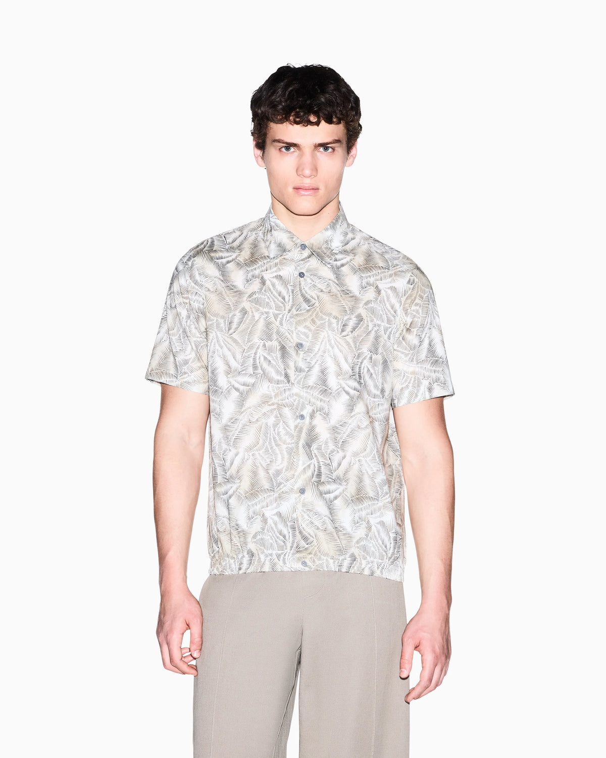Fresh Cotton Shirt with Hidden Button Placket