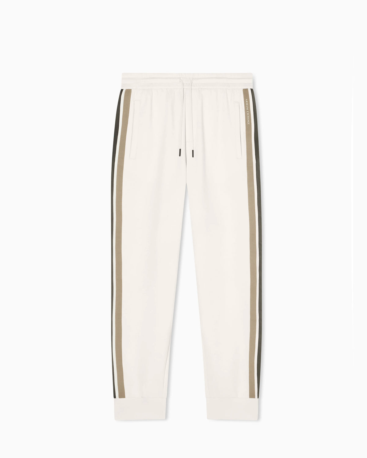 Structured sweatpants in stretch bonded cotton