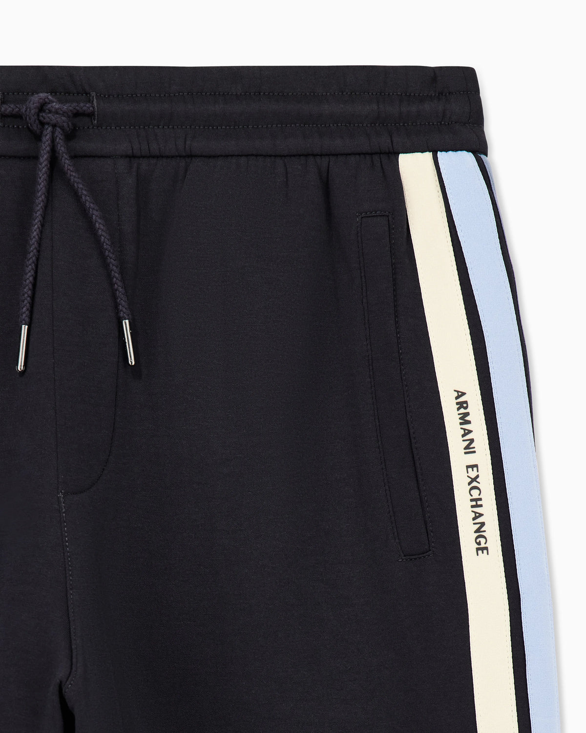 Structured sweatpants in stretch bonded cotton