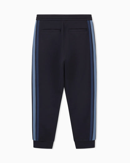 Structured sweatpants in stretch bonded cotton