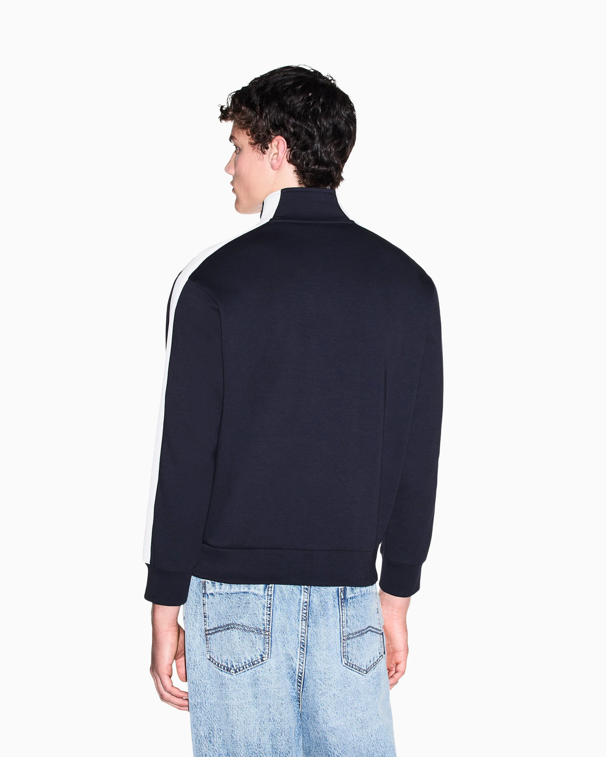 Stretch bonded cotton sweatshirt