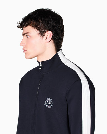 Stretch bonded cotton sweatshirt
