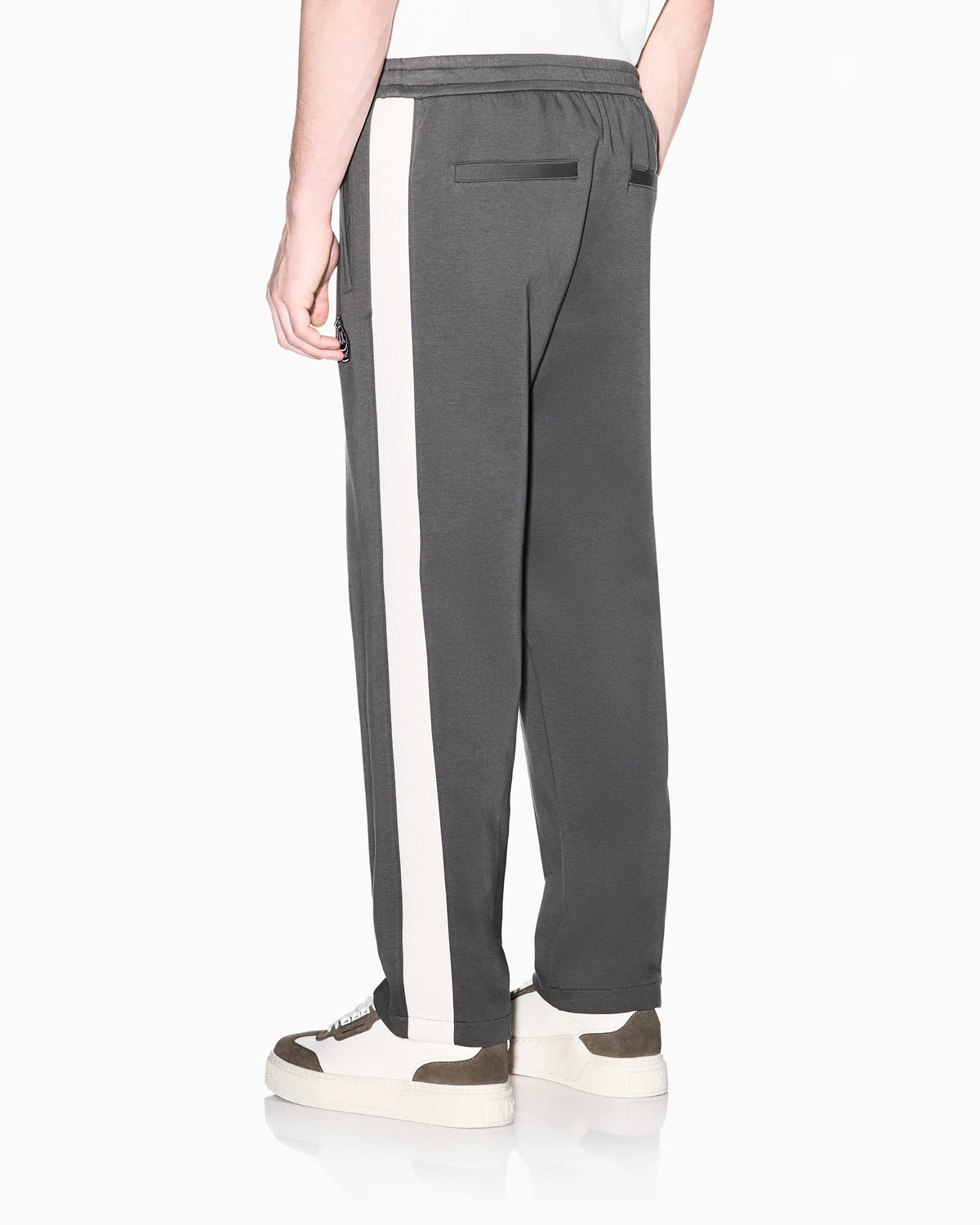 Jogger trousers in bonded fabric