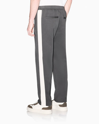 Jogger trousers in bonded fabric