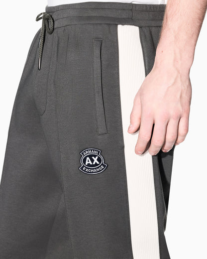 Jogger trousers in bonded fabric