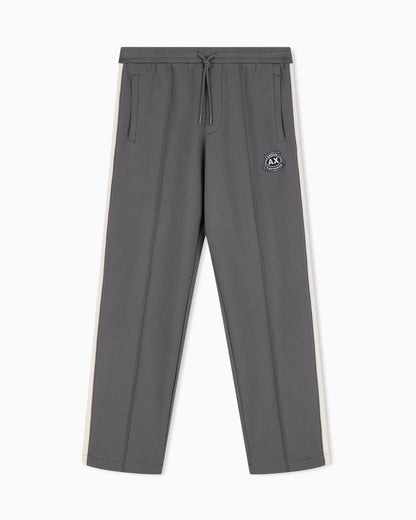 Jogger trousers in bonded fabric