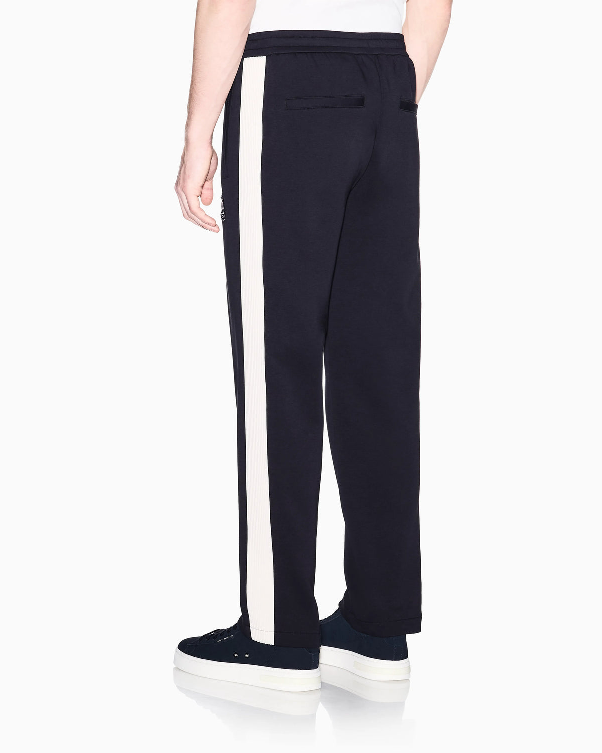 Jogger trousers in bonded fabric