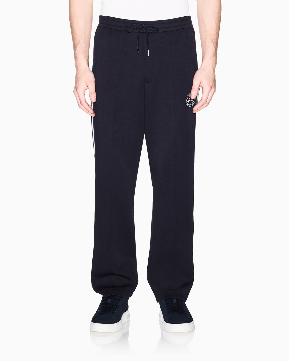 Jogger trousers in bonded fabric