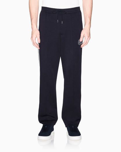 Jogger trousers in bonded fabric