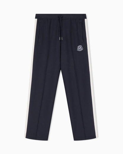 Jogger trousers in bonded fabric
