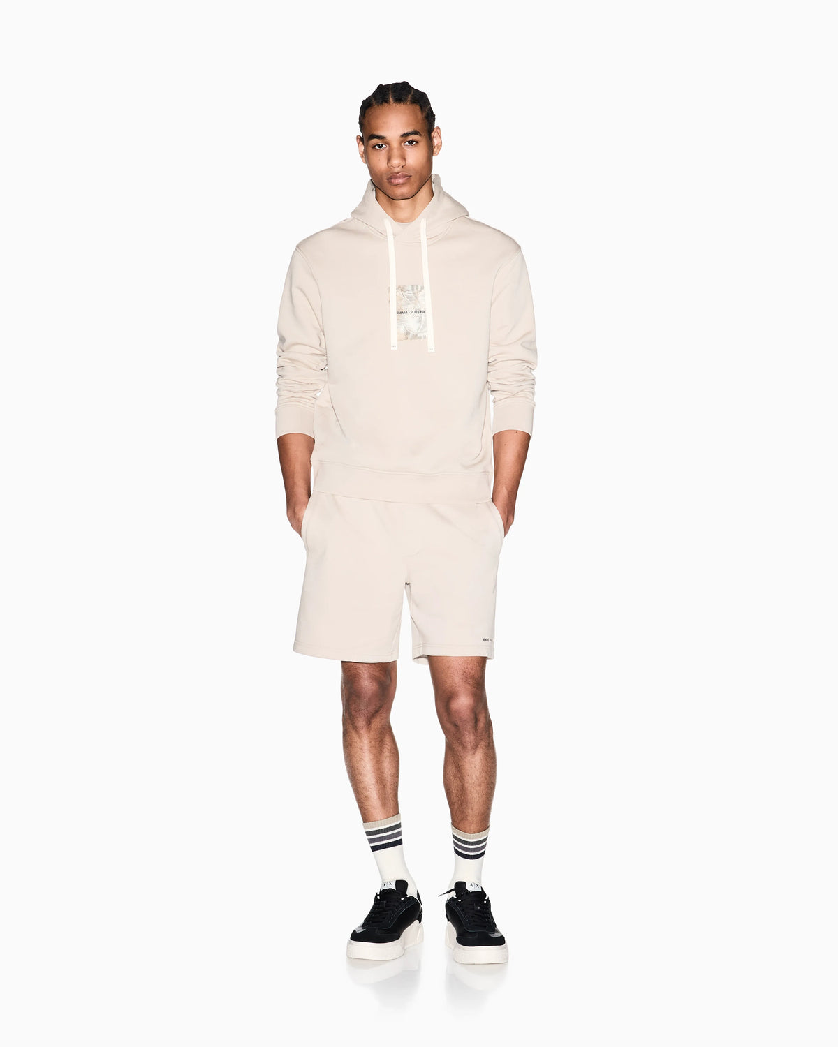 Cotton French Terry Sports Bermuda Shorts