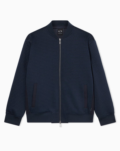 Blouson in mixed fabric