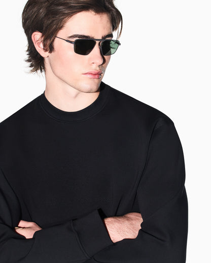 Stretch Bonded Cotton Sweatshirt