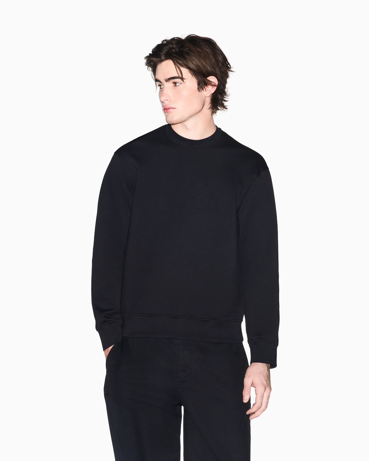 Stretch Bonded Cotton Sweatshirt