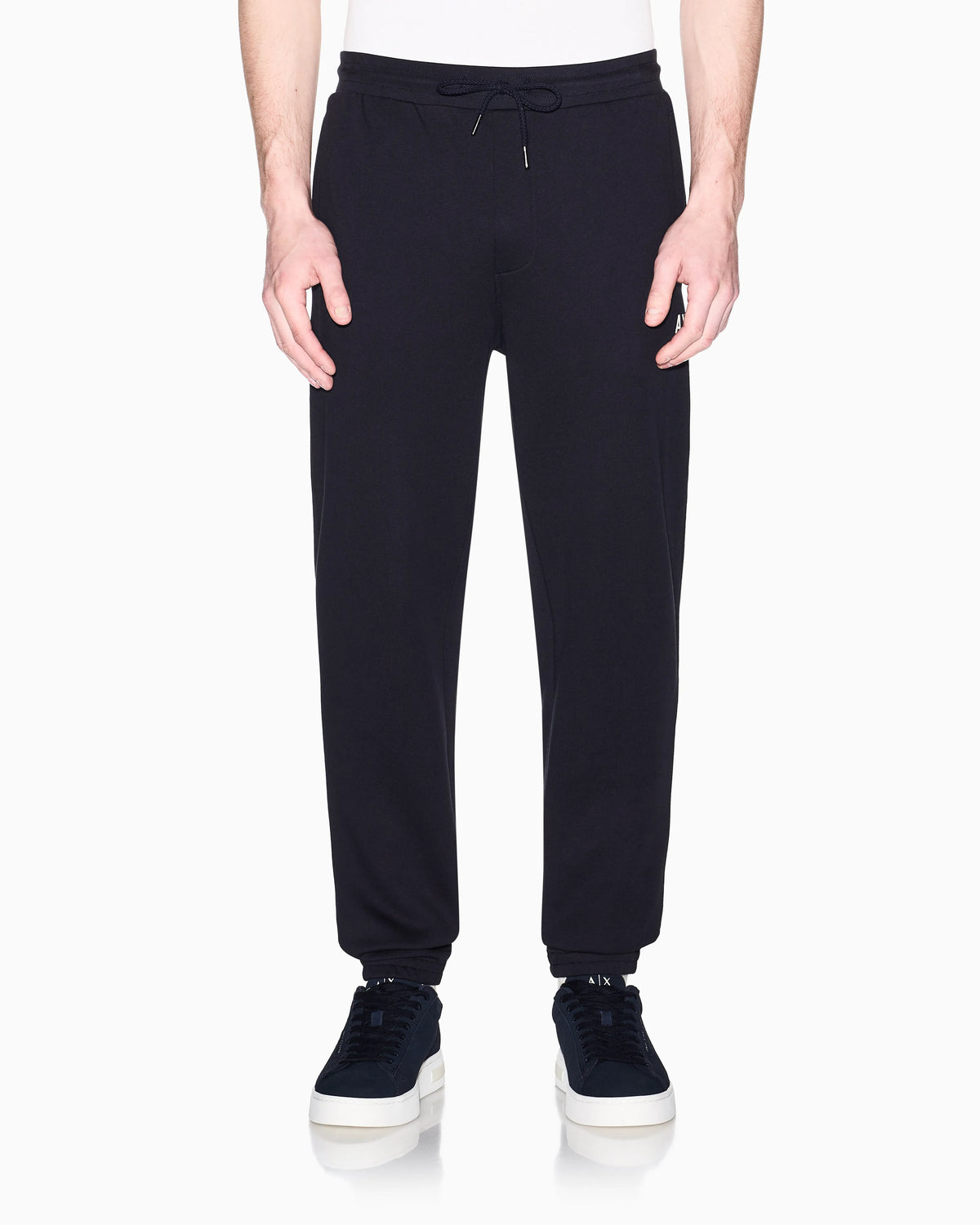 Diagonal sweatpants in comfort fit cotton