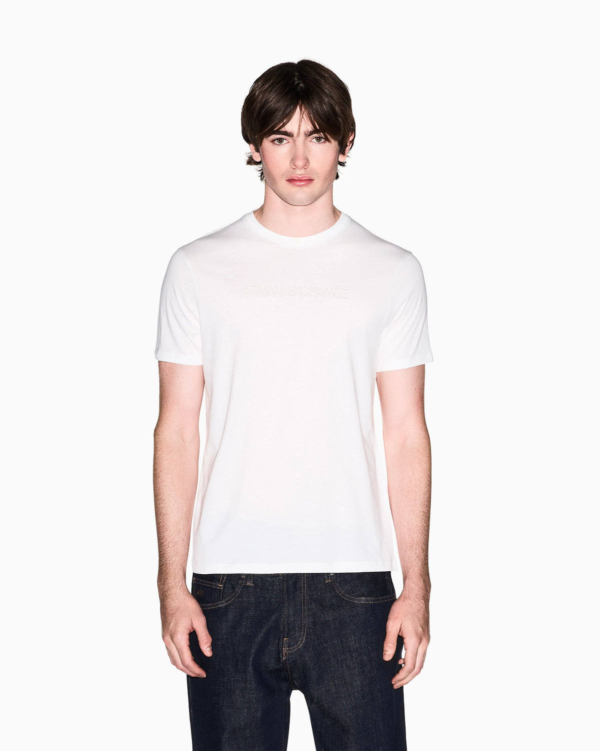 Slim-Fit T-shirt in Cotton Jersey with tonal embossed logo