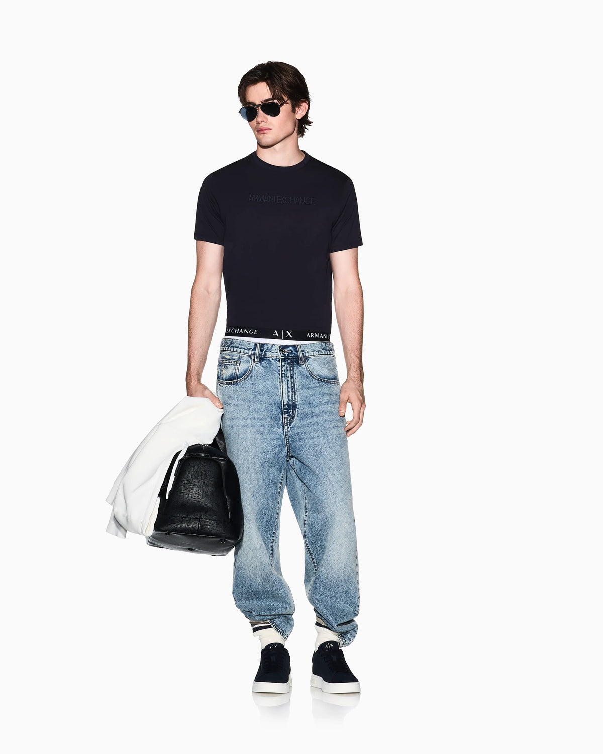 Slim-Fit T-shirt in Cotton Jersey with tonal embossed logo