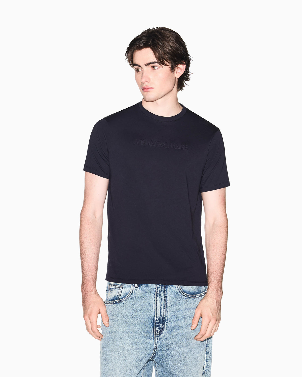 Slim-Fit T-shirt in Cotton Jersey with tonal embossed logo