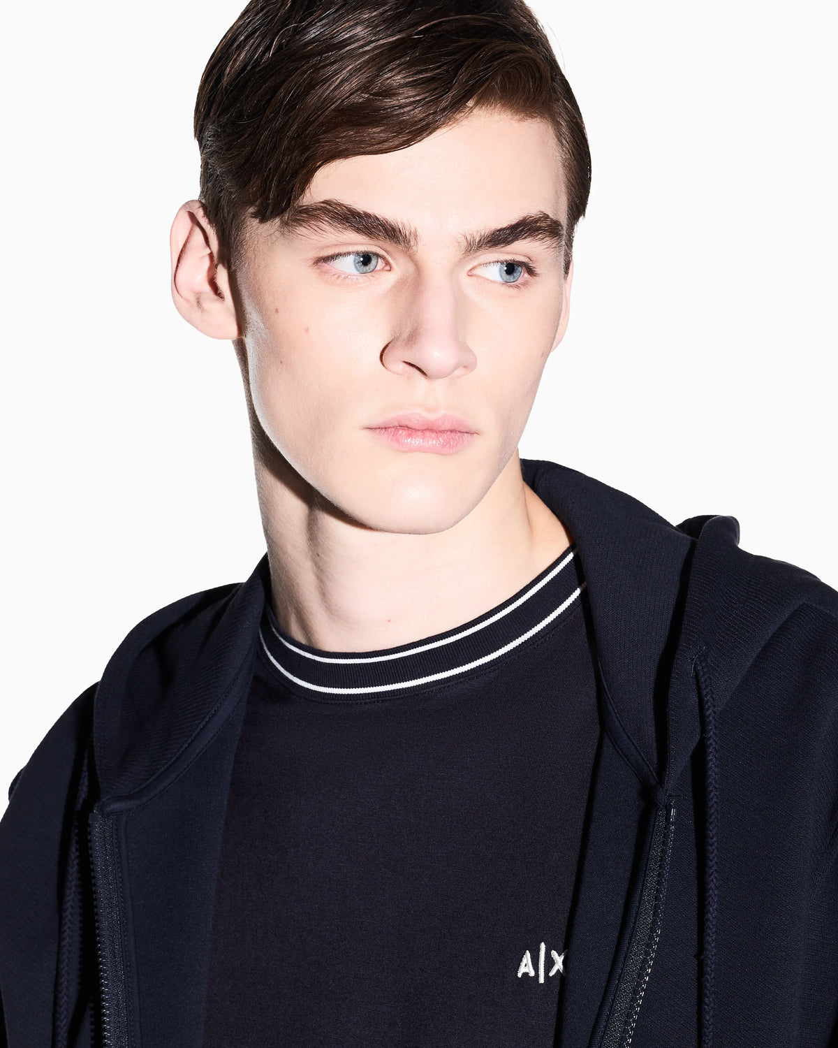 Slim fit T-shirt in technical fabric