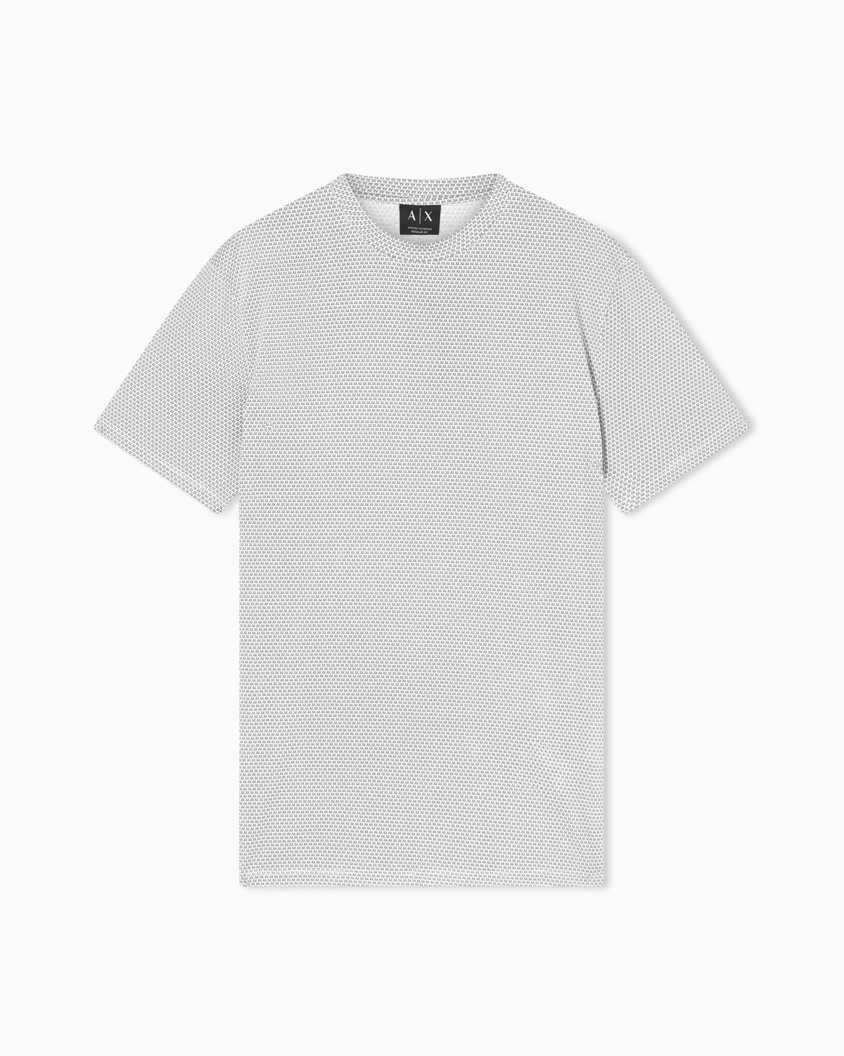 Regular fit cotton T-shirt with allover logo detail