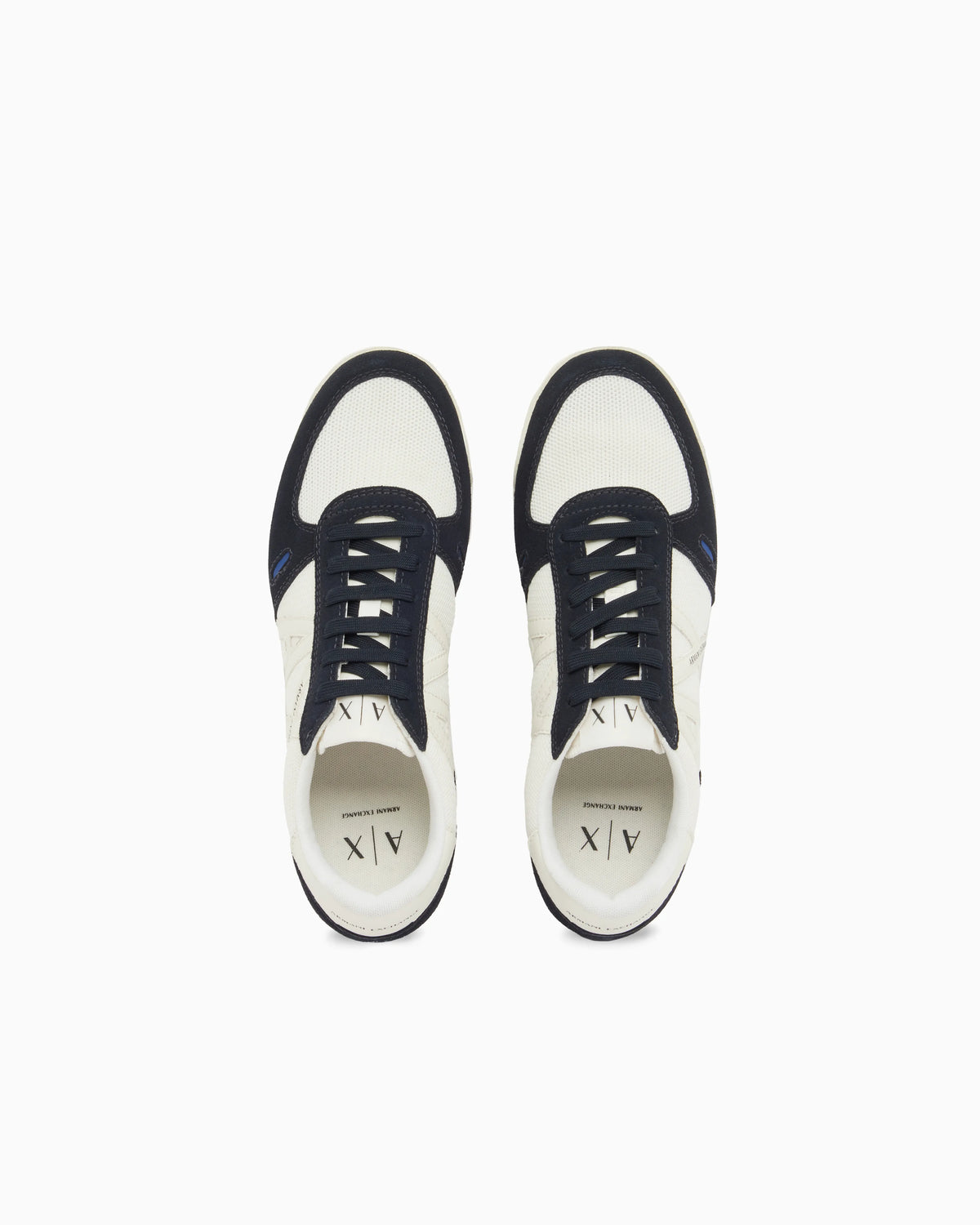 Lace-up sneakers in suede and mesh with a rubber sole