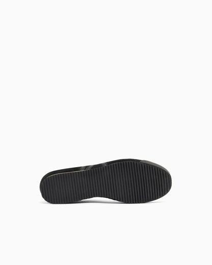 Lace-up sneakers in suede and mesh with a rubber sole