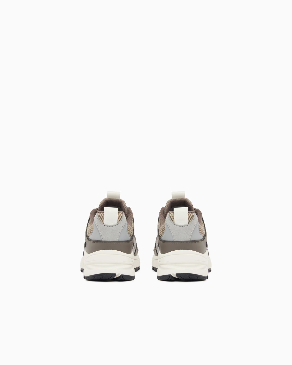 Sneakers in microsuede and mesh