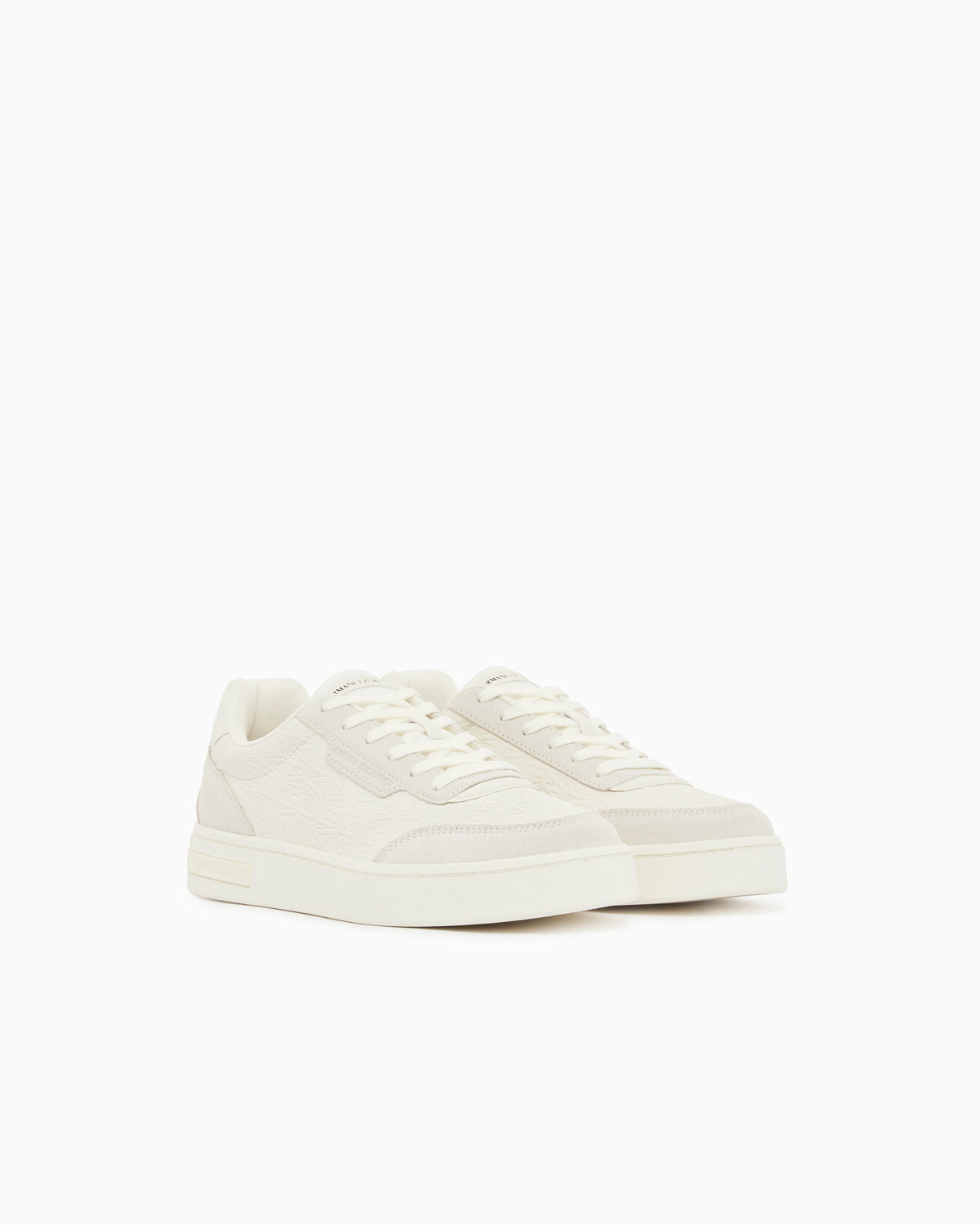 Urban leather sneakers with suede inserts