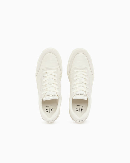 Urban leather sneakers with suede inserts