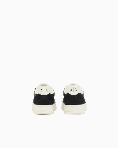 Urban leather sneakers with suede inserts