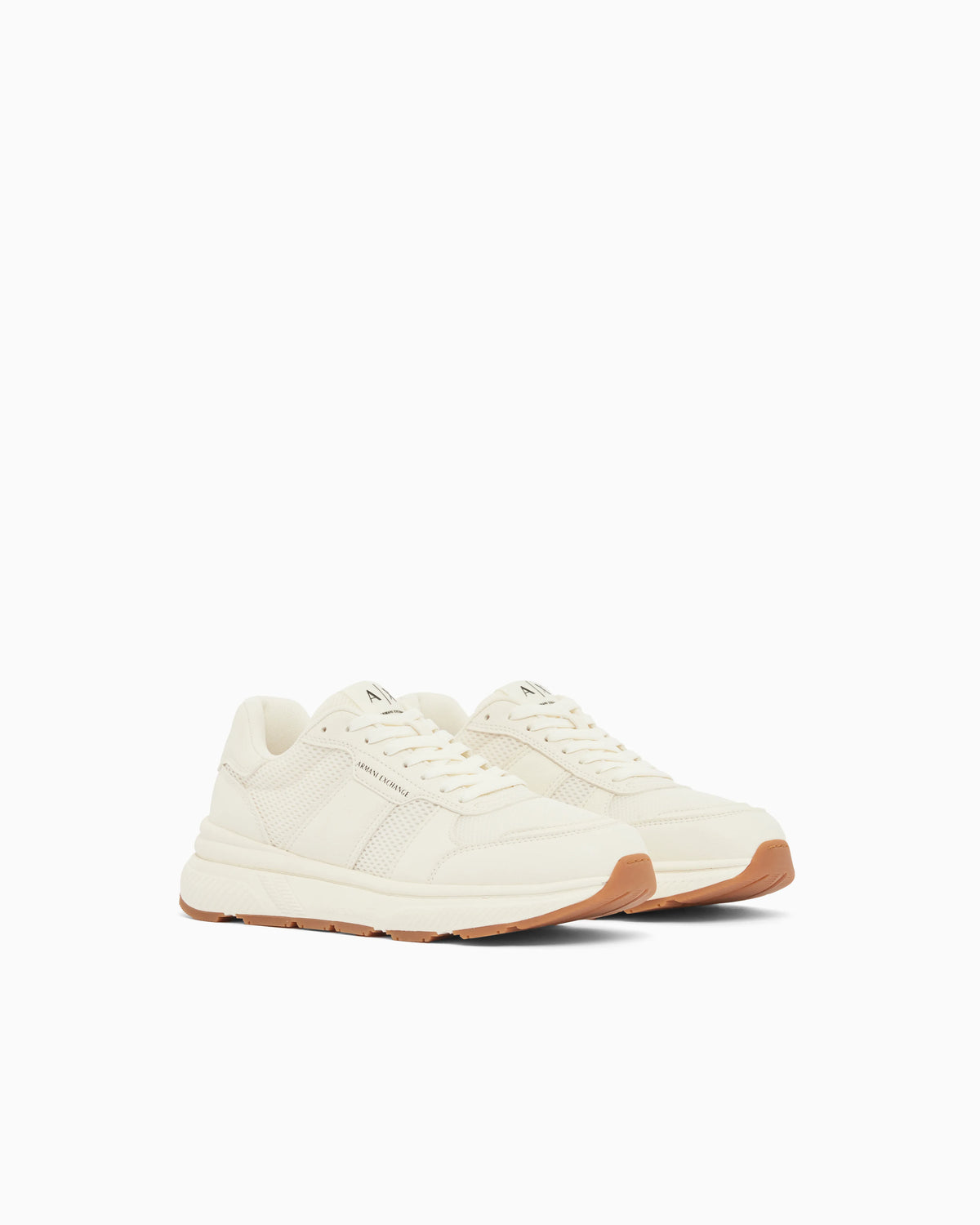 Urban Minimal Sneakers in Synthetic Leather and Mesh