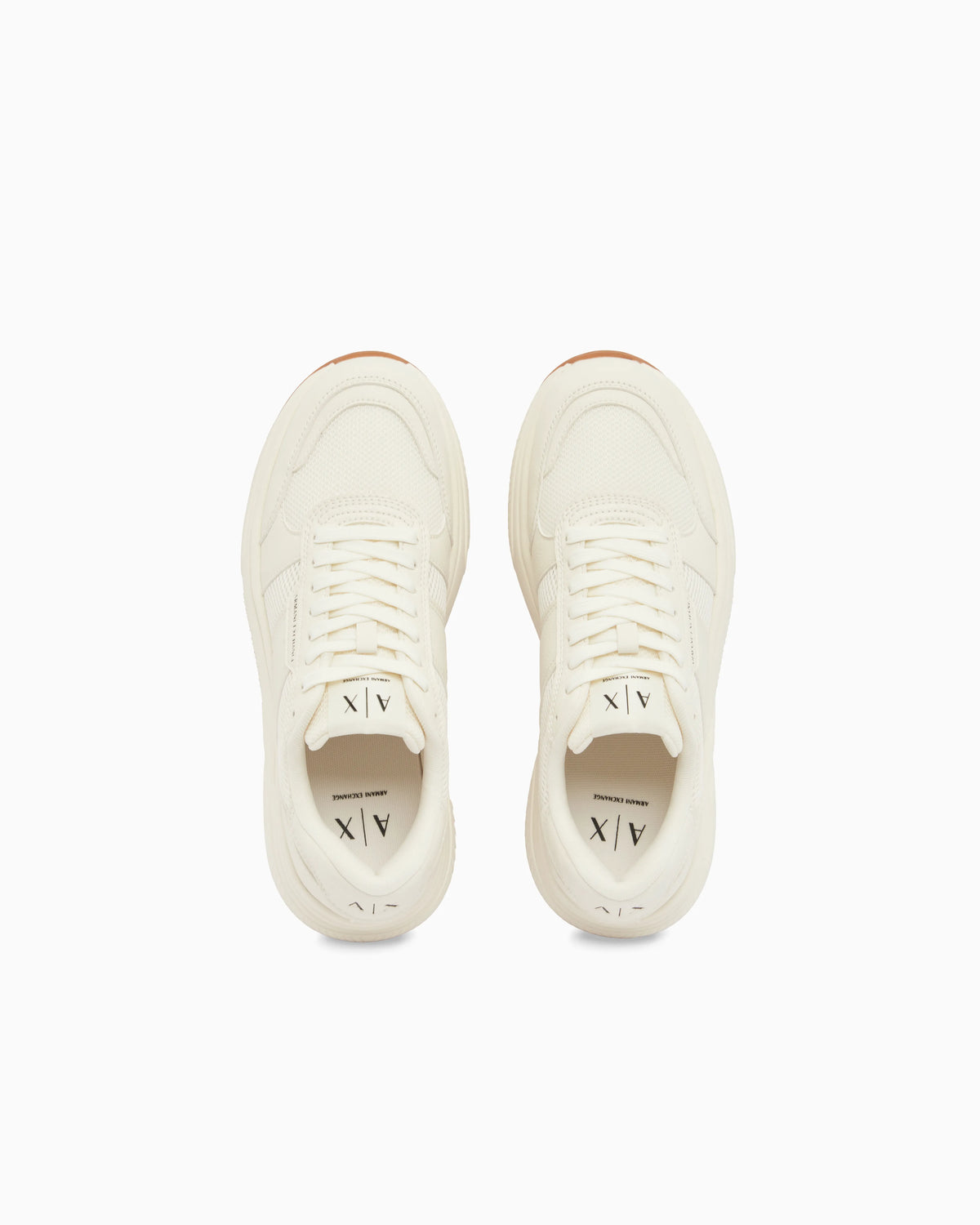 Urban Minimal Sneakers in Synthetic Leather and Mesh