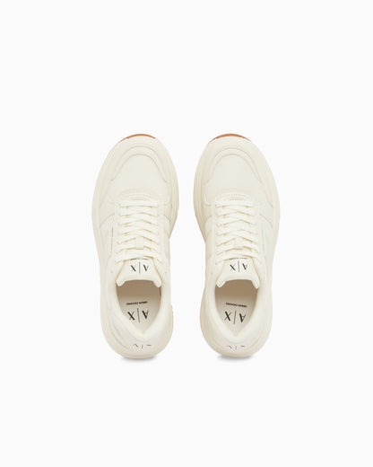 Urban Minimal Sneakers in Synthetic Leather and Mesh