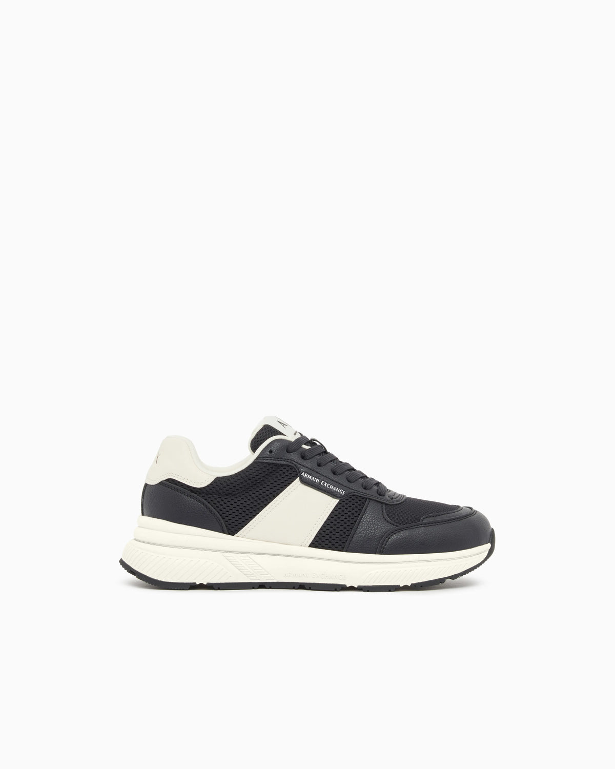 Urban Minimal Sneakers in Synthetic Leather and Mesh