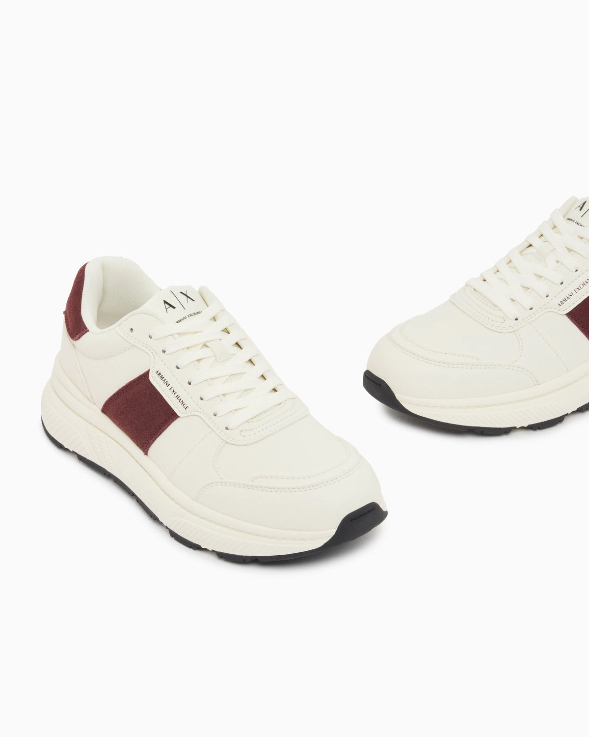 Sneakers in suede and mesh with rubber sole