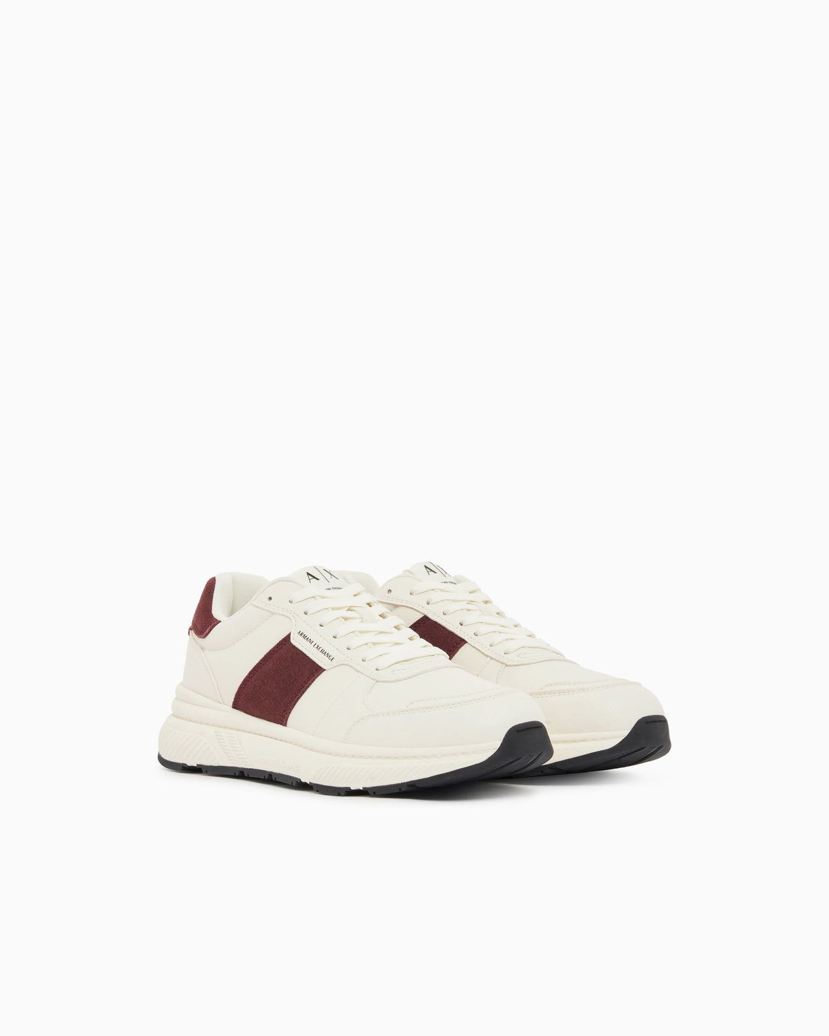 Sneakers in suede and mesh with rubber sole