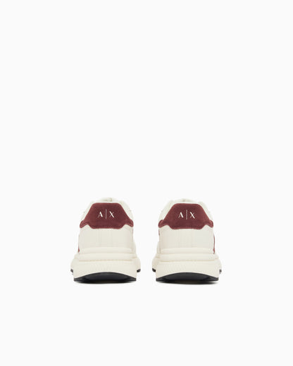 Sneakers in suede and mesh with rubber sole