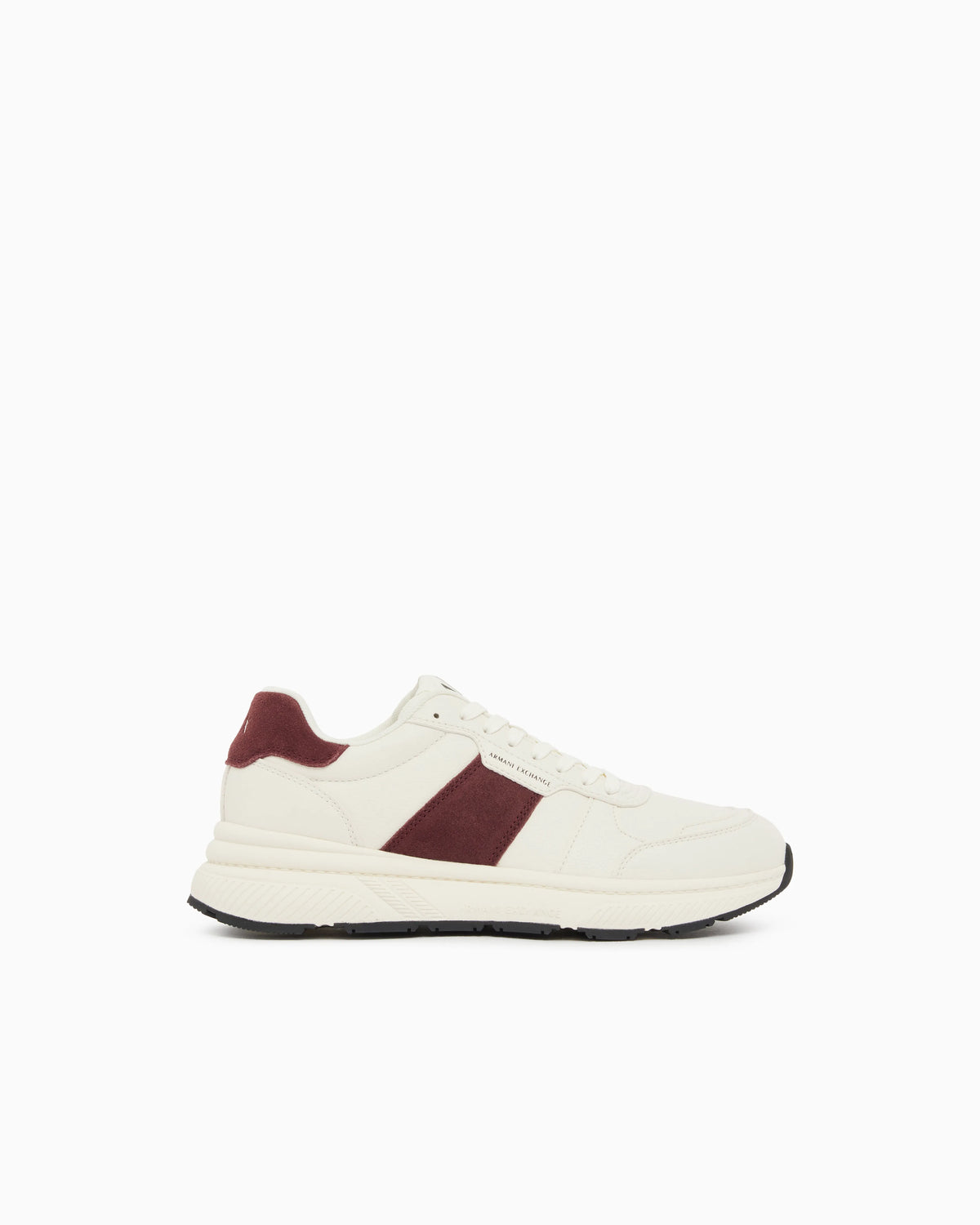 Sneakers in suede and mesh with rubber sole