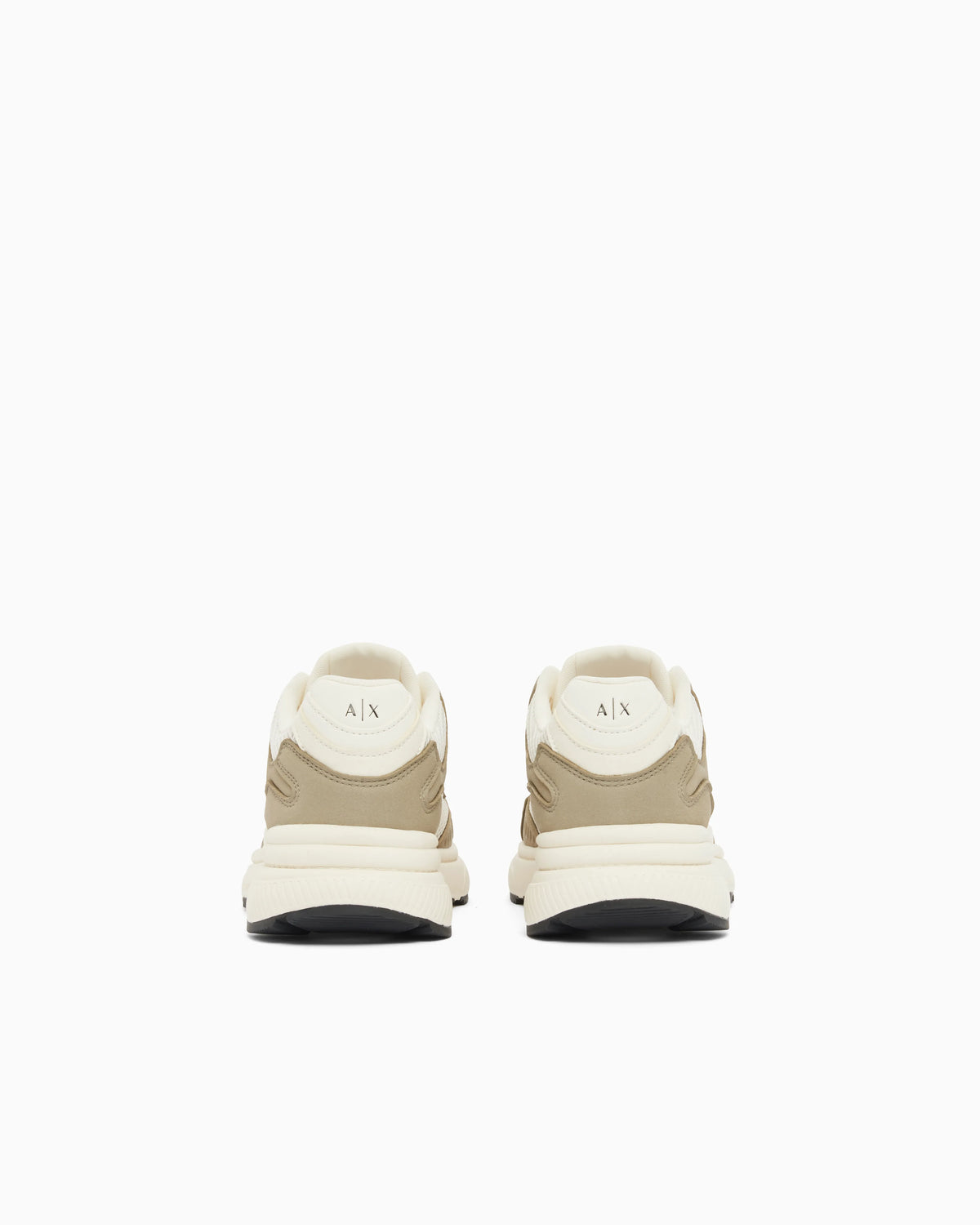 Sneakers in microsuede and mesh